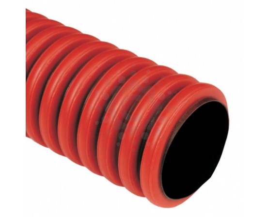Труба гофрована Kopos Kopoflex 50/41 двостінна гнучка червона (50м) 4820080460282